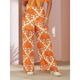 Foto: Dames recht volledige lengte vakantie casual dagelijks oranje herfst lente zomer xs s m women clothi